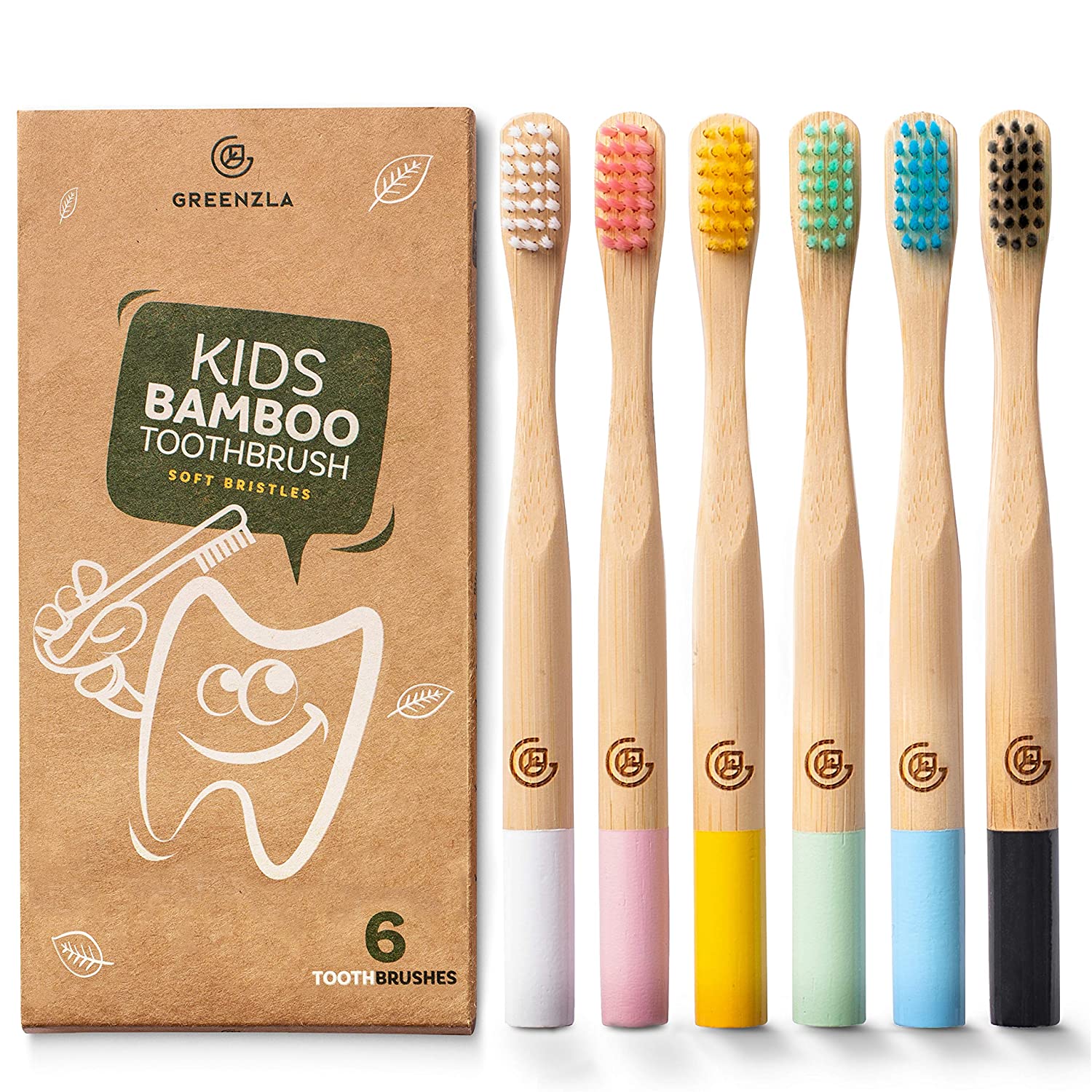 Bamboo Kids Toothbrushes